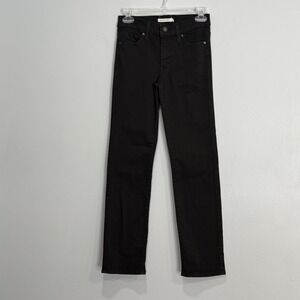 Levis 314 Shaping Straight Jeans Black Mid Rise Womens 26x30 19631-0000